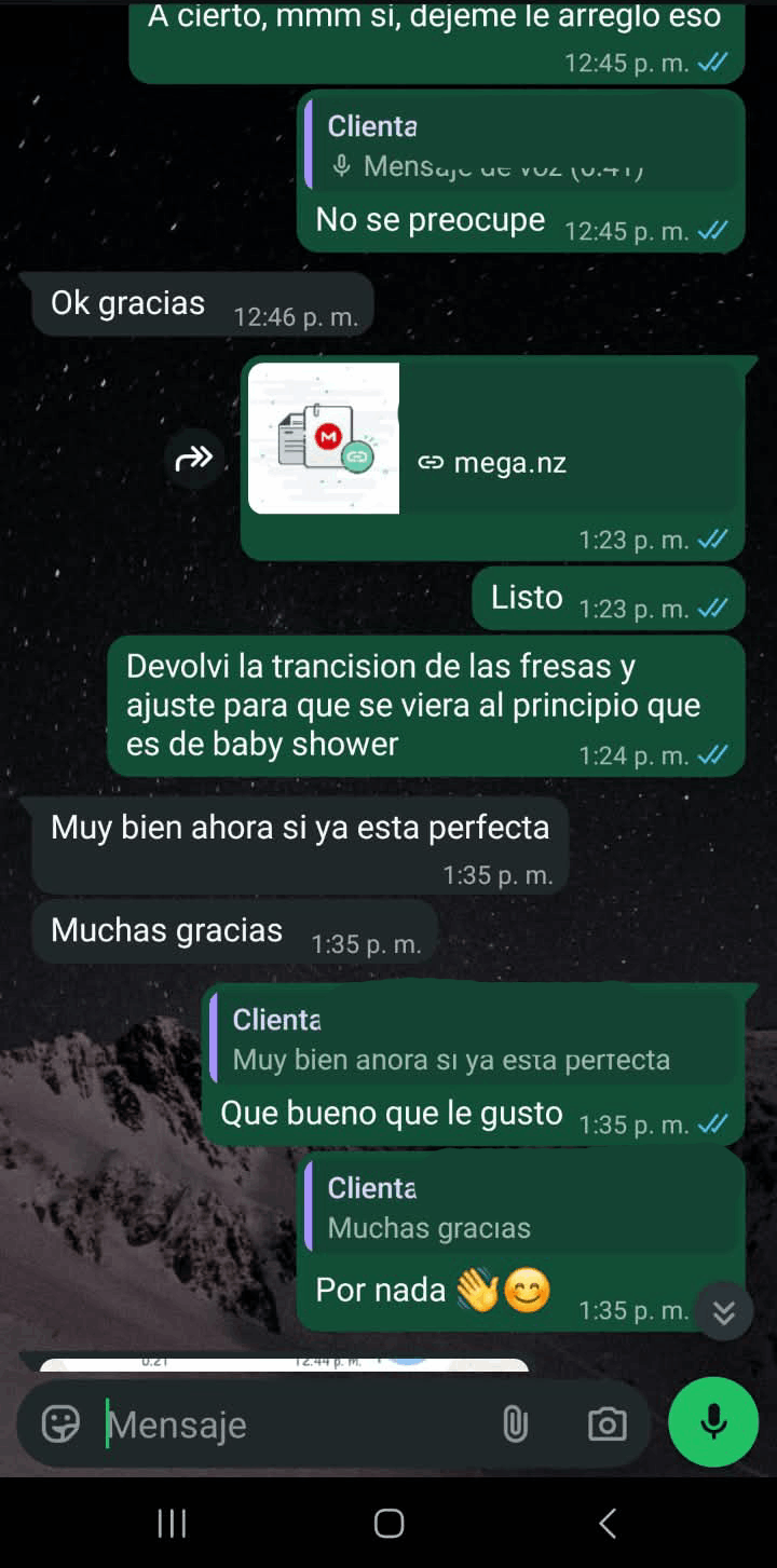 Captura de reseña de cliente 5